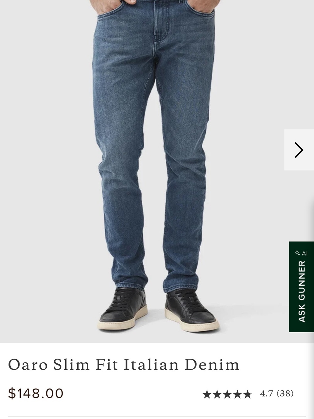 Rodd & Gunn Slim Men's Jeans in Mid Blue Wash